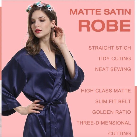 Matte Satin Robe - Picture 4 of 4